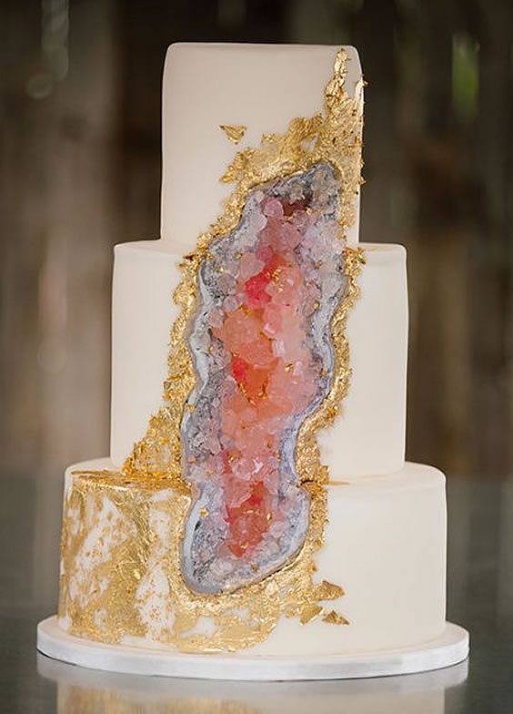 Trending Wedding Cakes - Geode
