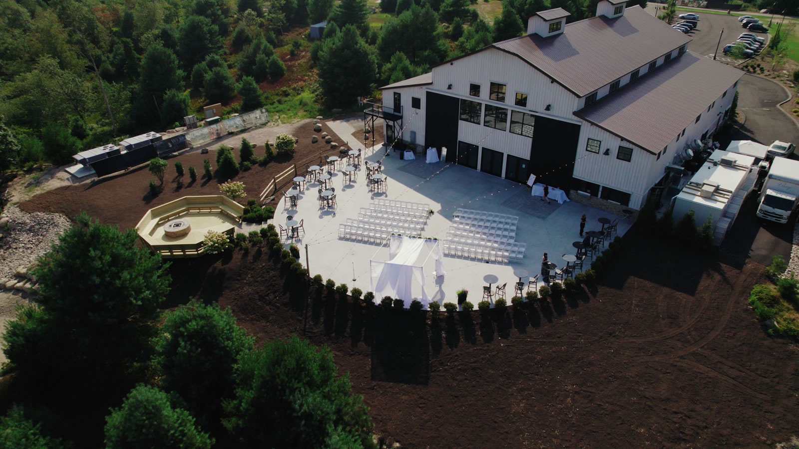 The ceremony lawn